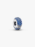 Royal Blue Stone Clip Charm Sterling silver