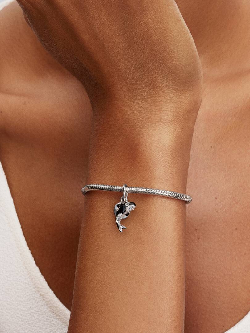 Orca Dangle Charm Sterling silver