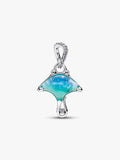 Manta Ray Dangle Charm Sterling silver