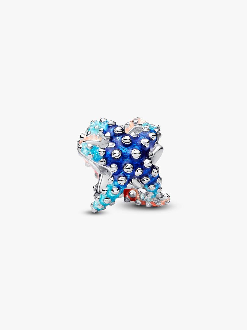Colourful Starfish Mini Charm Sterling silver