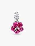 Hibiscus Dangle Charm Sterling silver